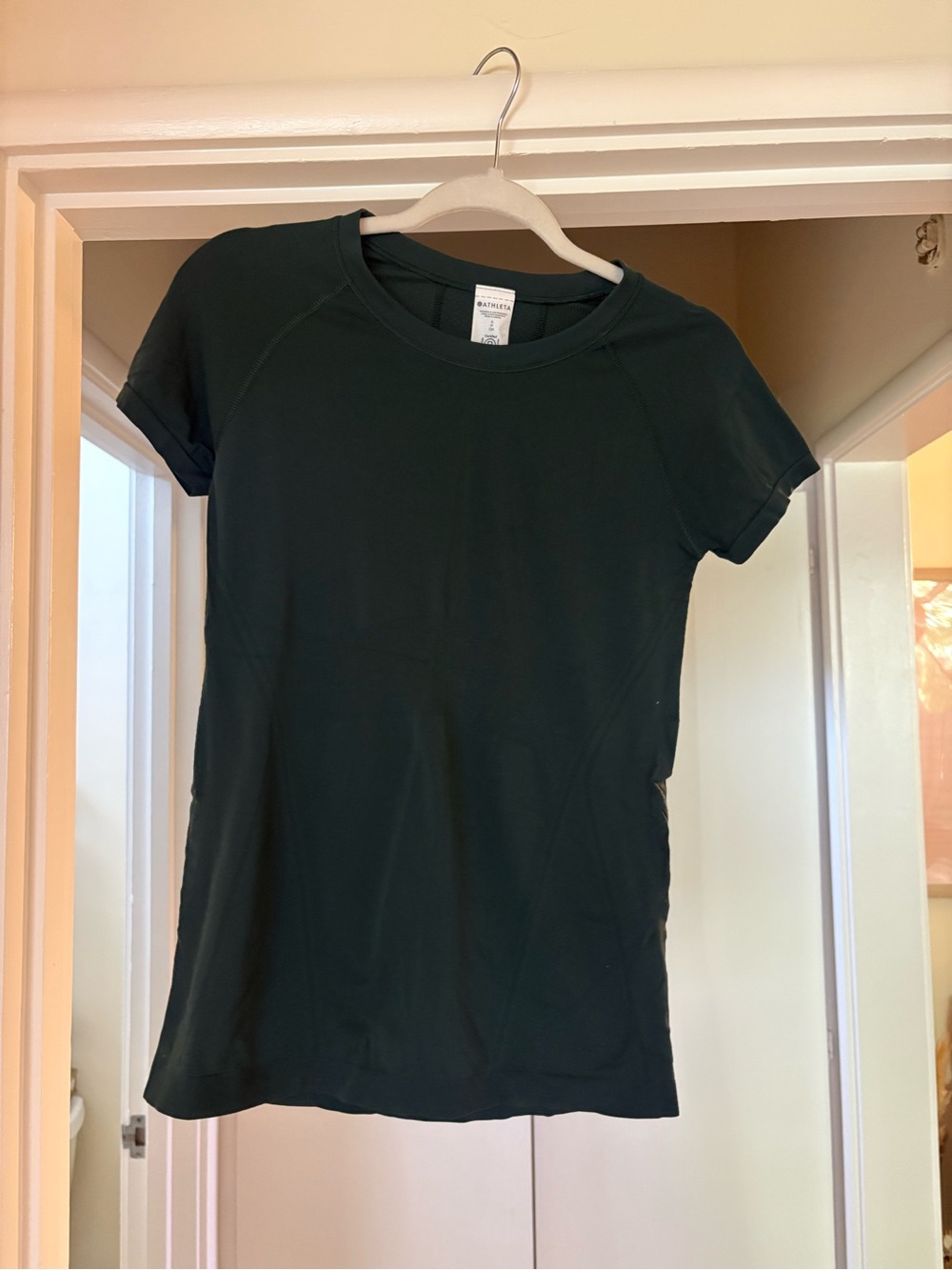 Athleta Women's Short Sleeve Active Tee Dark Green